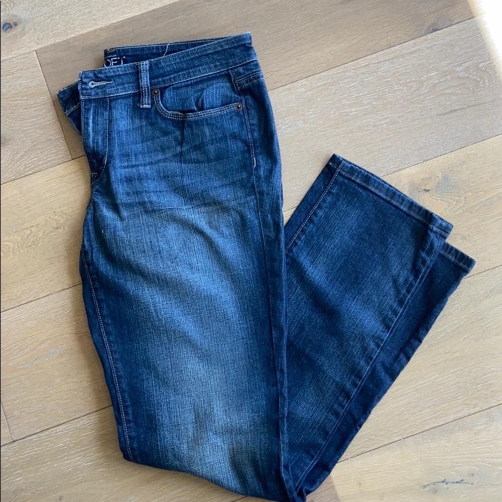 Ann Taylor Loft modern straight let jeans